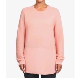 Kersh Sweater Cotton Ottoman Style Peach/Coral Lightweight Soft Crew Women's Sm